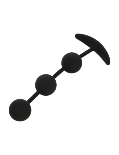 BLACK&SILVER - HARRY ANAL-ROSENKRANZ 3 SILIKONKUGELN 14 CM