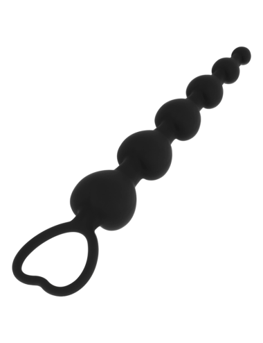 BLACK&SILVER - MILA ANAL-HERZKETTE 18 CM