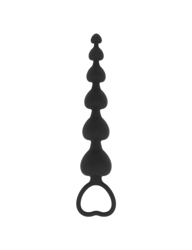 BLACK&SILVER - MILA ANAL-HERZKETTE 18 CM