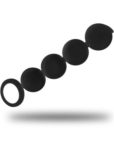 BLACK&SILVER - LENNON ANAL ROSENKRANZ 4 SILIKONKUGELN 15 CM