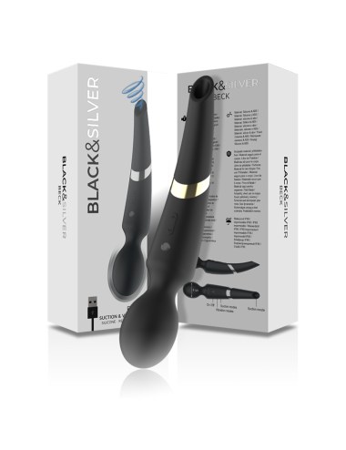 BLACK&SILVER - BECK STAB UND SAUGNAPF 2 IN 1 SILIKON