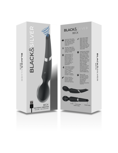 BLACK&SILVER - BECK STAB UND SAUGNAPF 2 IN 1 SILIKON