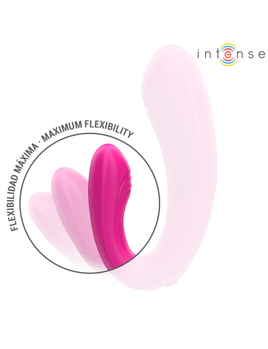 INTENSE - JANET DOPPELTER U-FÖRMIGER STIMULATOR UND VIBRATOR MIT FERNBEDIENUNG ROSA