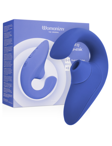 WOMANIZER - BLEND RABBIT VIBRATOR STIMULATOR VIBRANT BLUE