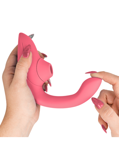 WOMANIZER - BLEND RABBIT VIBRATOR STIMULATOR VIBRANT ROSE