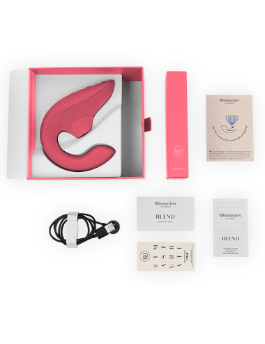 WOMANIZER - BLEND RABBIT VIBRATOR STIMULATOR VIBRANT ROSE