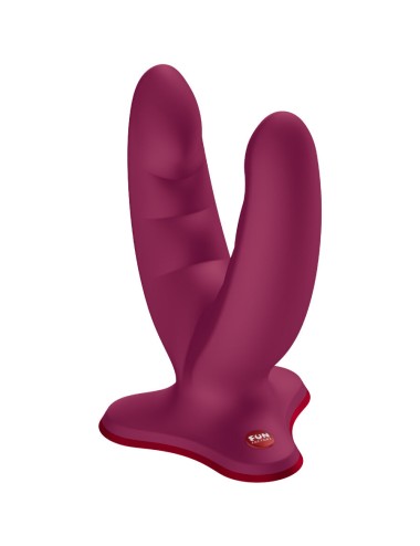 FUN FACTORY - RYDE DOUBLE DILDO WINE RED