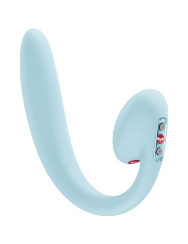FUN FACTORY - CRESCENDO Einsetzbarer Doppel-Luftpuls-Vibrator Eisblau