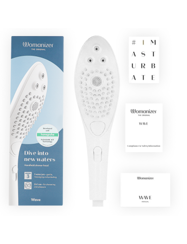 WOMANIZER - WAVE KLITORALSTIMULIERENDER DUSCHKOPF WEISS