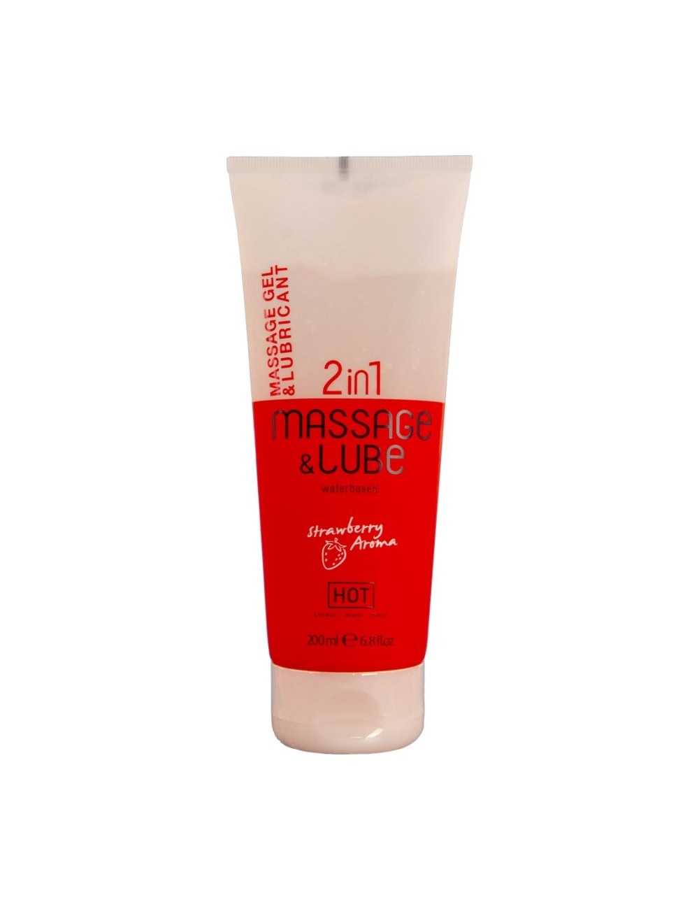 HOT - MASSAGE & GLEITGEL 2IN1 ERDBEERE 200 ML