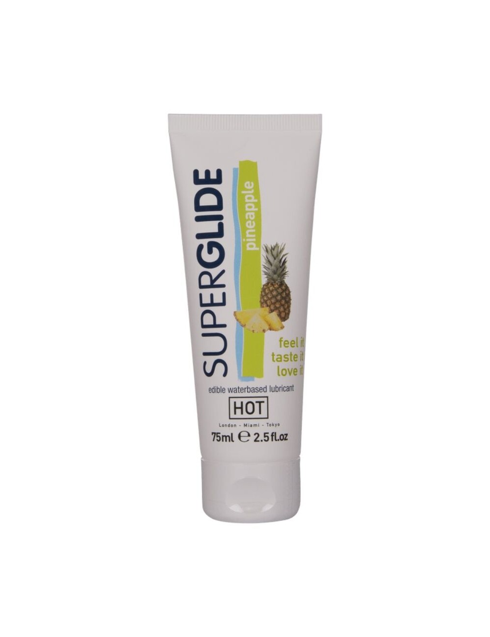 HOT - SUPERGLIDE ESSBARER GLEITMITTEL AUF WASSERBASIS ANANAS 75 ML