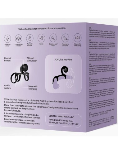 SNAIL VIBE - JOVI ARC COUPLE RING FERNBEDIENUNG SCHWARZ