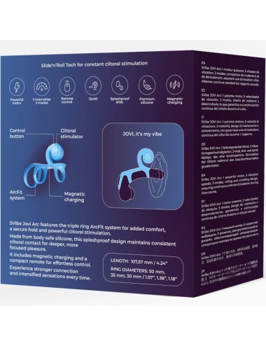 SNAIL VIBE - JOVI ARC COUPLE RING FERNBEDIENUNG BLAU