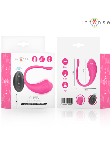 INTENSE - OLIVIA PINK VIBRATIONS-EI MIT FERNBEDIENUNG