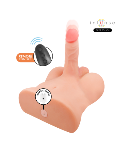 INTENSE DEEP TOUCH - DAMIEN-TORSO MIT ANUS UND REALISTISCHEM DILDO MIT DRUCK- UND VIBRATIONSFUNKTION, FERNBEDIENUNG, 3,5 KG