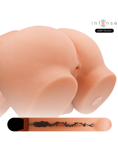 INTENSE DEEP TOUCH - RICHIE-TORSO MIT ANUS UND REALISTISCHEM DILDO MIT DRUCK- UND VIBRATIONSMÖGLICHKEITEN, FERNBEDIENUNG, 4,7 KG
