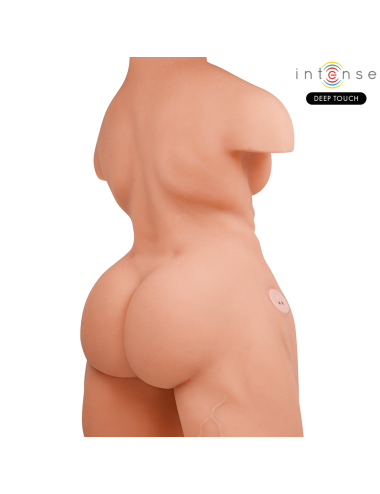INTENSE DEEP TOUCH - MARTY-TORSO MIT ANUS UND REALISTISCHEM DILDO MIT DRUCK- UND VIBRATIONSMÖGLICHKEITEN, FERNBEDIENUNG, 6,2 KG