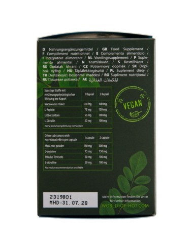 HOT - MORINGA MEN CAPS MAN 60 EINHEITEN