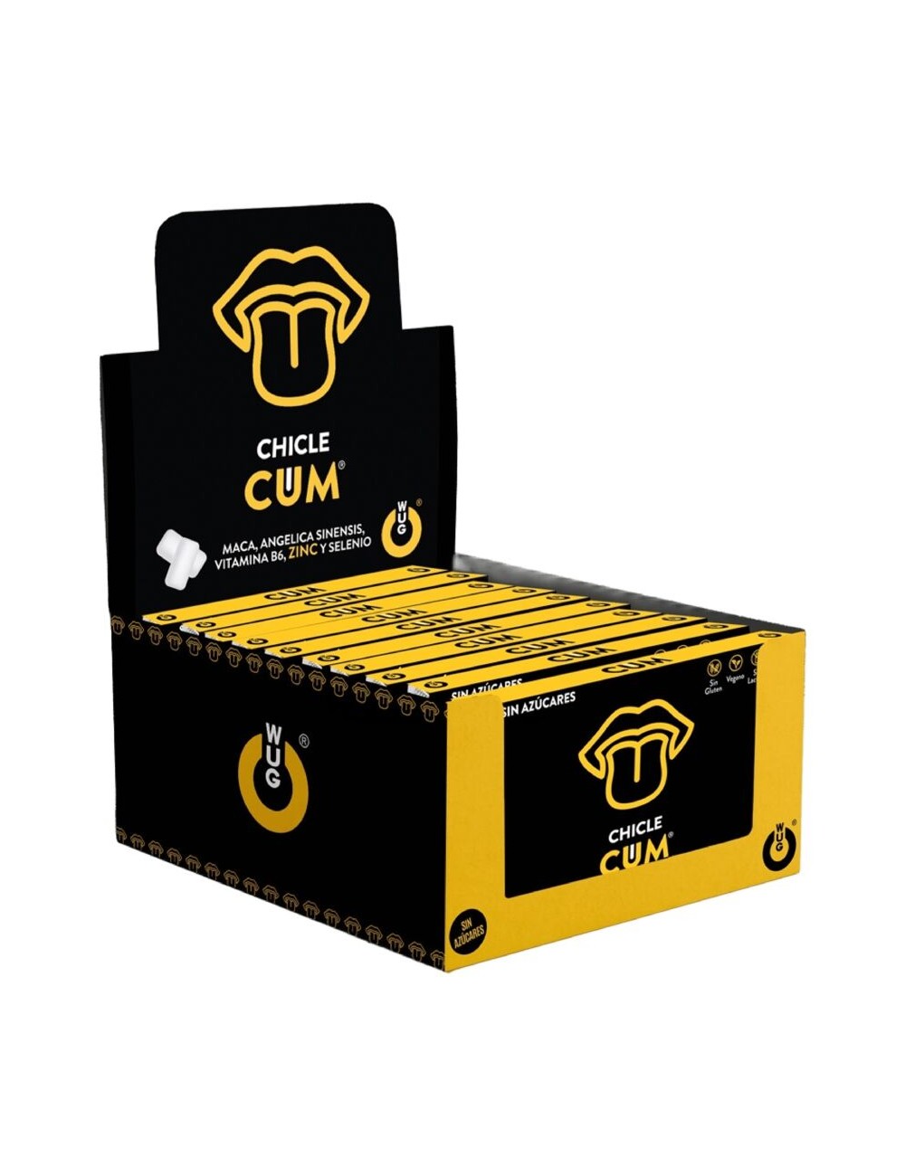 WUG SEX SENSE – EJAKULATIONSFÖRDERER & GESCHMACKSVERSTÄRKER FÜR SPERMA MIT BANANENGESCHMACK | DISPLAY 12 X 8 EINHEITEN