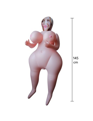 HIDDEN DESIRE - HEAVY HEATHER AUFBLASBARE PUPPE 145 CM
