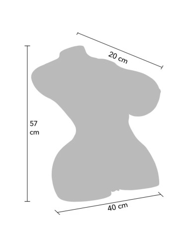 VERBORGENE BEGIERDE - MELKENDE MEGA-SCHLAMPE-TORSO WEIBLICHER MASTURBATOR 22 KG