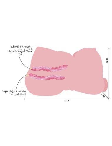 HIDDEN DESIRE - FAT FUCK QUEEN TORSO MASTURBATOR WEIBLICH 6 KG