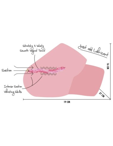 HIDDEN DESIRE - JUICY SUCKING PUSSY TORSO MASTURBATOR WEIBLICH 4 KG