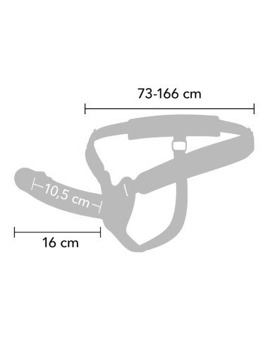 HIDDEN DESIRE - INFERNO VIBRIERENDER PENIS-SLEEVE ZUM AUFSCHNALLEN 16 CM