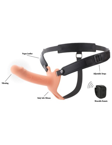 HIDDEN DESIRE - INFERNO VIBRIERENDER PENIS-SLEEVE ZUM AUFSCHNALLEN 16 CM