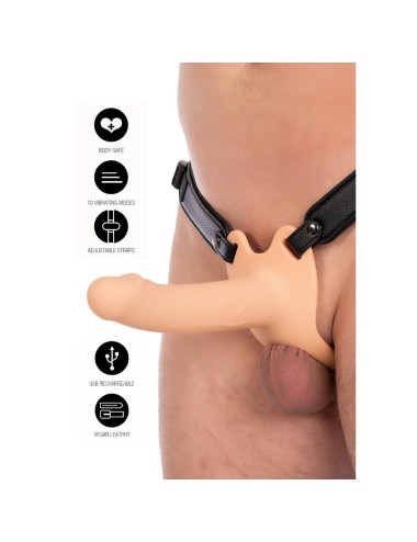 HIDDEN DESIRE - INFERNO VIBRIERENDER PENIS-SLEEVE ZUM AUFSCHNALLEN 16 CM