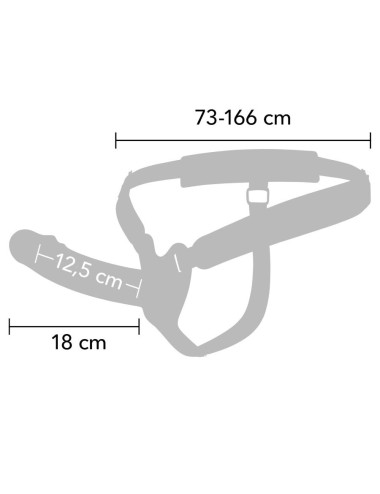 HIDDEN DESIRE - INFERNO PENIS-SLEEVE-STRAP-ON-SILIKON 18 CM