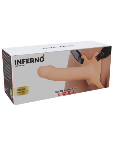 HIDDEN DESIRE - INFERNO PENIS-SLEEVE-STRAP-ON-SILIKON 18 CM