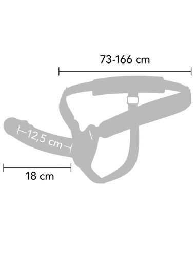 HIDDEN DESIRE - INFERNO VIBRIERENDER PENIS-SLEEVE ZUM AUFSCHNALLEN 18 CM