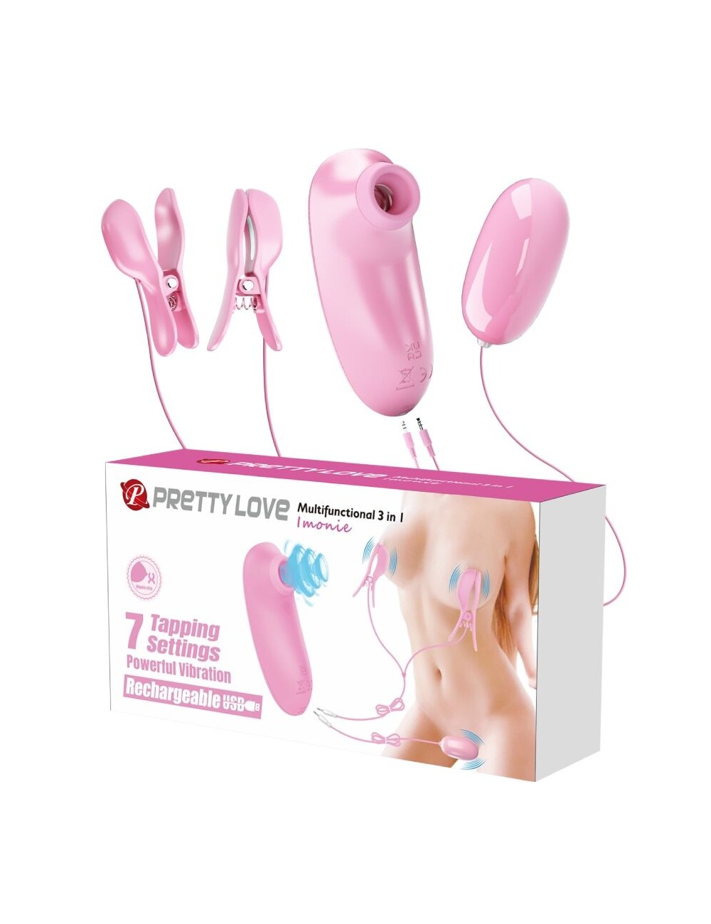 PRETTY LOVE - IMONIE 3-IN-1 MULTIFUNKTIONALES SET MIT SAUGNAPF