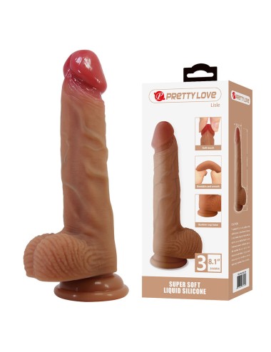 PRETTY LOVE - LISLE REALISTISCHER DILDO MIT SAUGNAPF 20