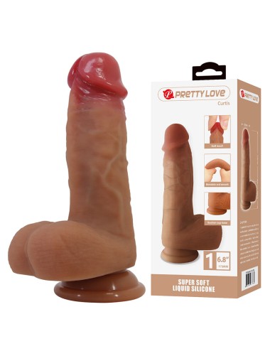 PRETTY LOVE - CURTIS REALISTISCHER DILDO MIT SAUGNAPF 17