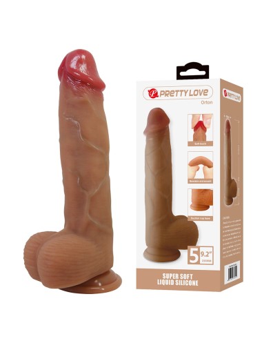 PRETTY LOVE - ORTON REALISTISCHER DILDO MIT SAUGNAPF 23