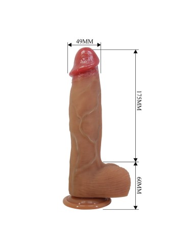 PRETTY LOVE - ORTON REALISTISCHER DILDO MIT SAUGNAPF 23,5 CM -Ø- 4,9 CM