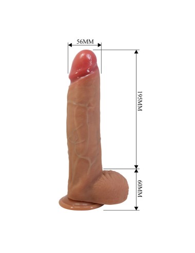 PRETTY LOVE - MENDEL REALISTISCHER DILDO MIT SAUGNAPF 25,5 CM -Ø- 5,6 CM