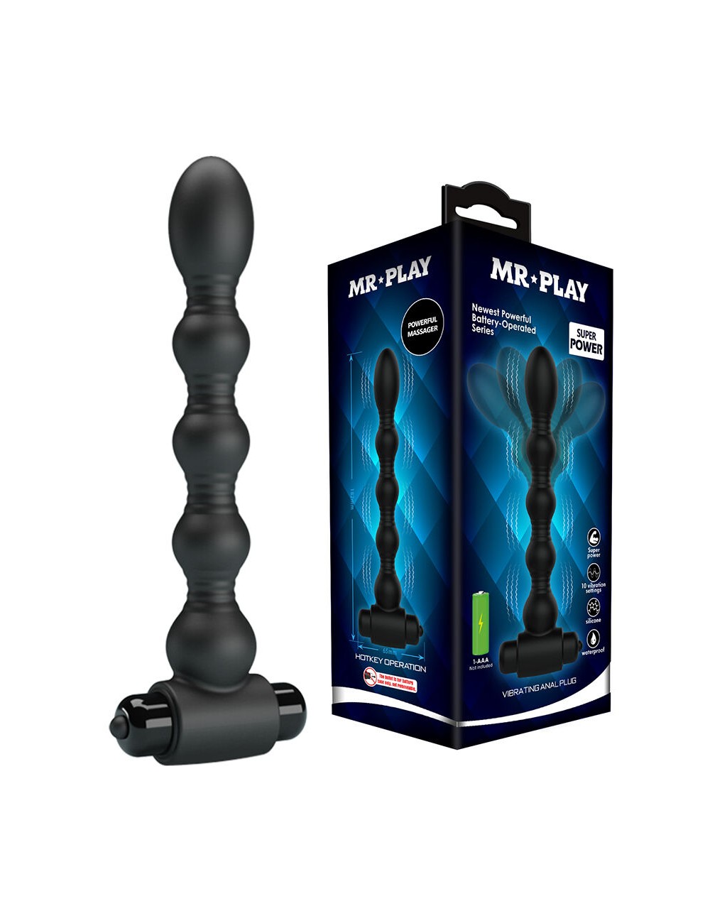 MR PLAY - VIBRIERENDER ANALPLUG-MASSAGER