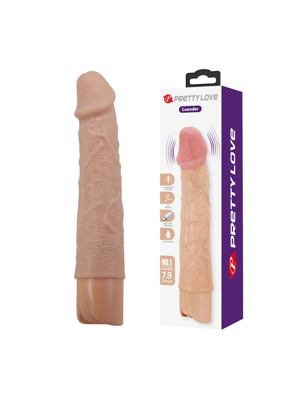 PRETTY LOVE - LEANDER FLEXIBLER REALISTISCHER VIBRATOR