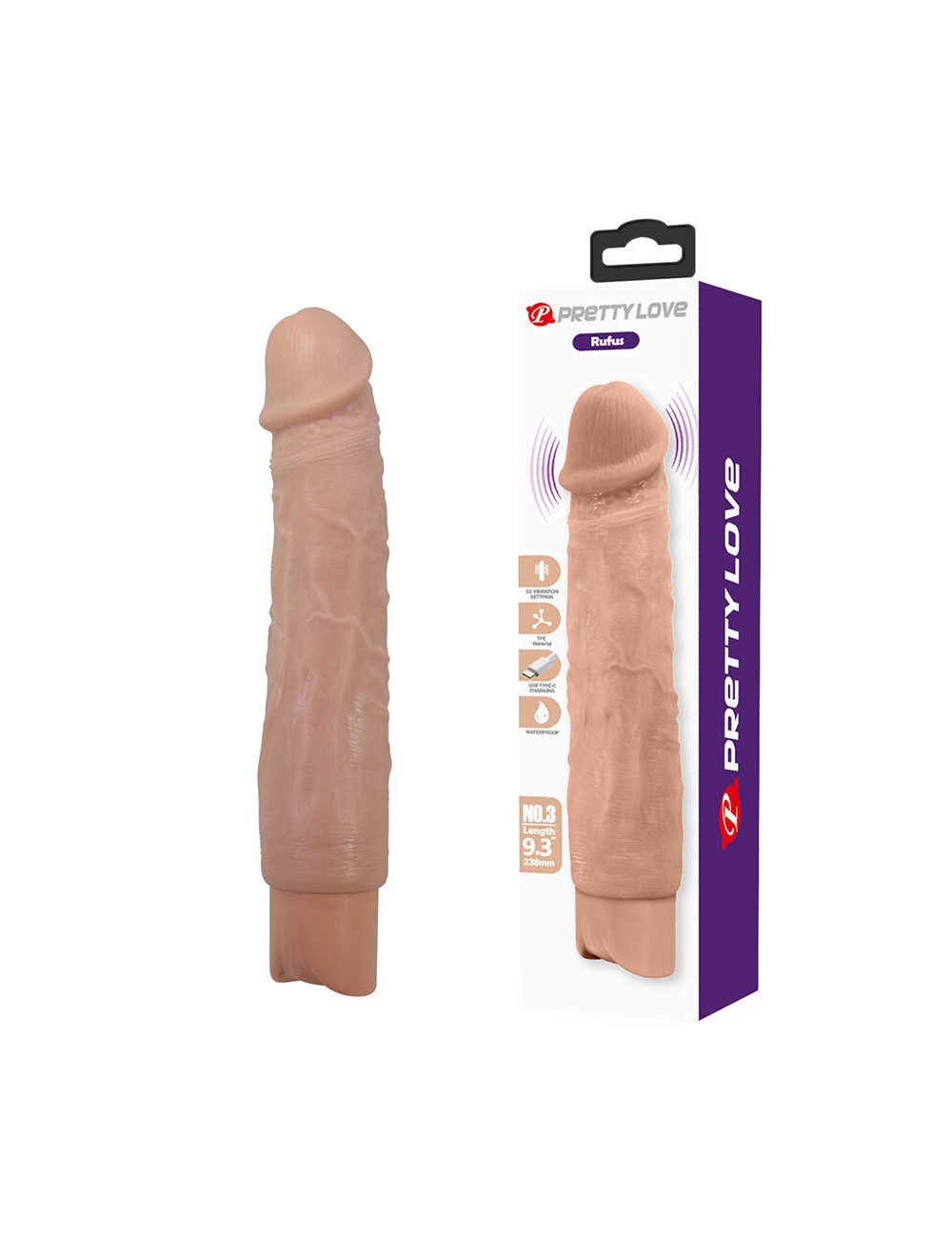 PRETTY LOVE - RUFUS FLEXIBLER REALISTISCHER VIBRATOR
