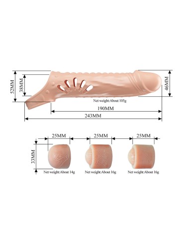 PRETTY LOVE - PENISHÜLLE MIT VERLÄNGERUNGEN