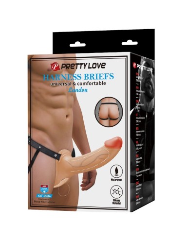 PRETTY LOVE - LANDON VIBRATIONS-STRAP-ON FÜR HELLHAUT