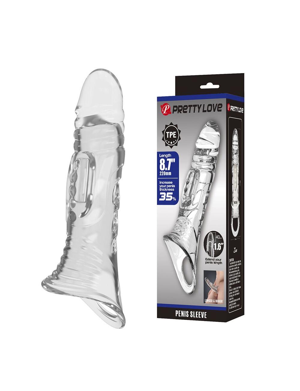 PRETTY LOVE - TRANSPARENTE PENIS-ABDECKUNG