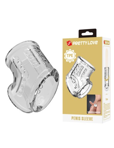 PRETTY LOVE - KURZE TRANSPARENTE PENISHÜLLE