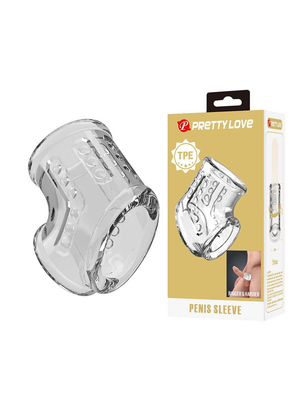 PRETTY LOVE - KURZE TRANSPARENTE PENISHÜLLE