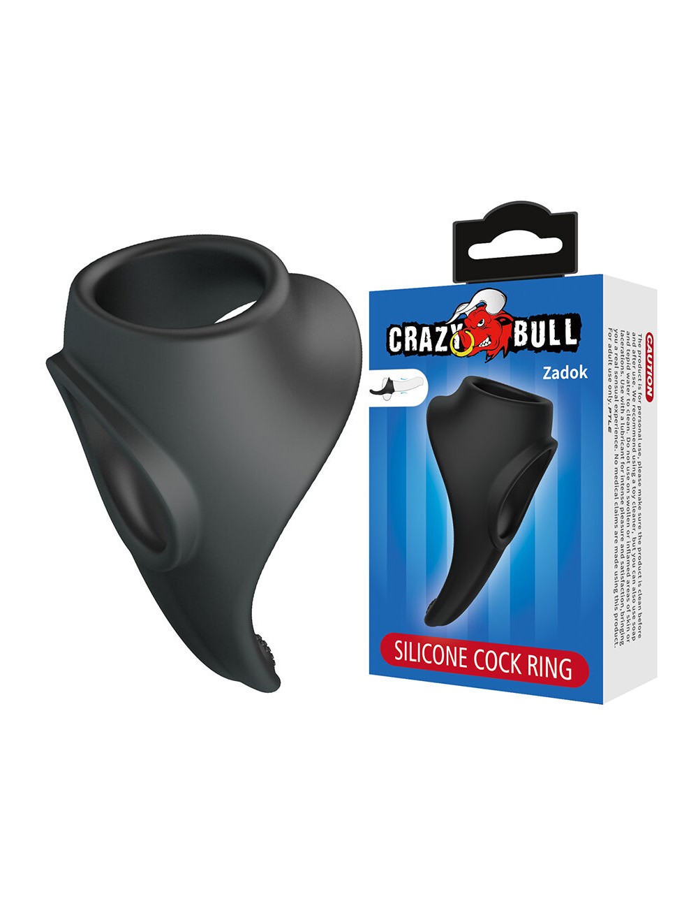CRAZY BULL - ZADOK ERGONOMISCHER RING MIT PERINEALSTIMULATOR