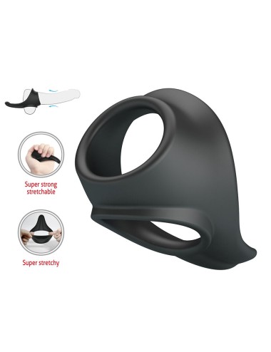 CRAZY BULL - ZADOK ERGONOMISCHER RING MIT PERINEALSTIMULATOR