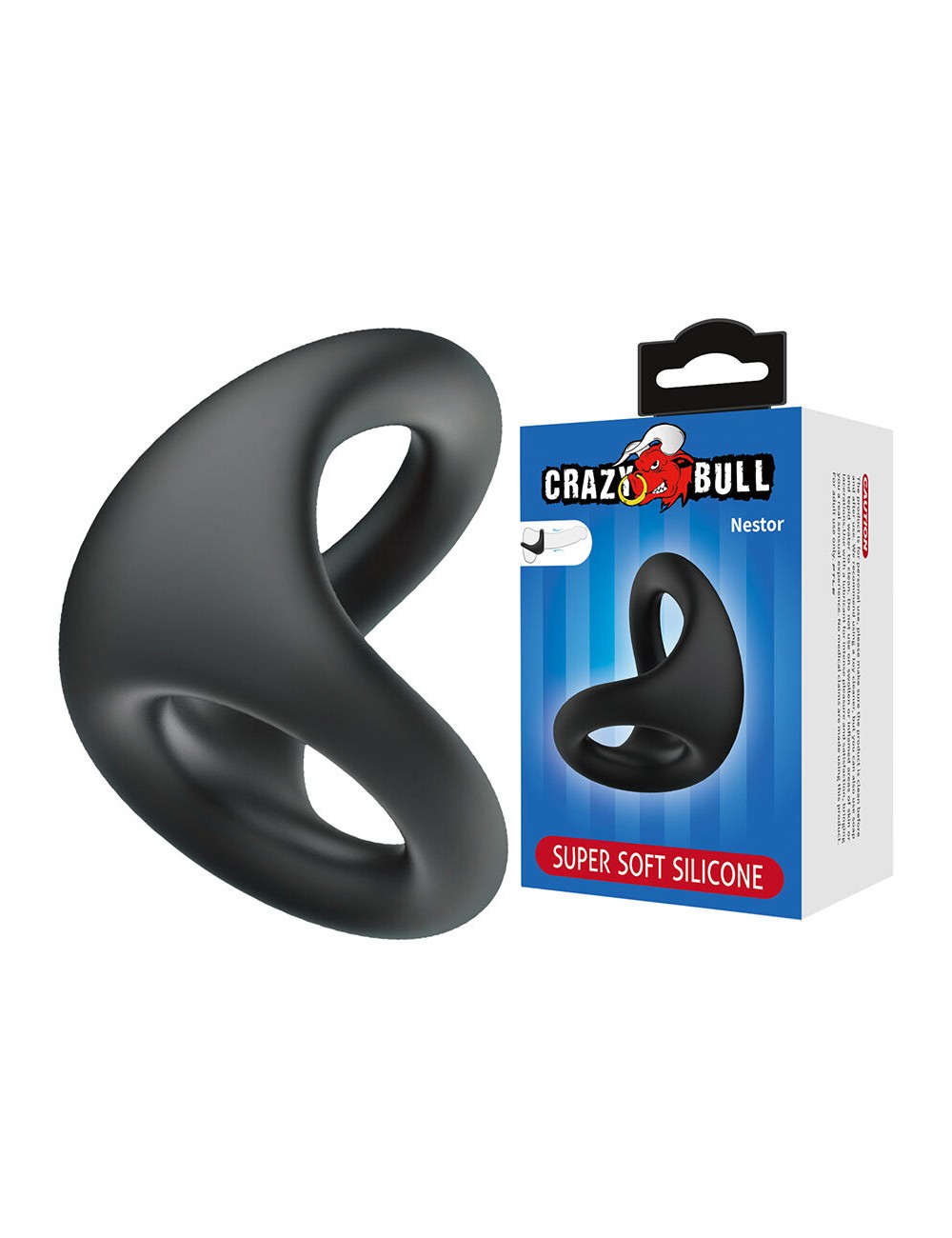 CRAZY BULL - NESTOR ERGONOMISCHER PENIS- UND HODENRING